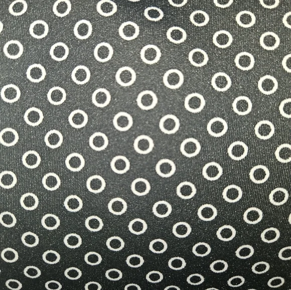 LuLaRoe Nicole Black & White Polka Dot Midi Dress - Size Large - Picture 5 of 8
